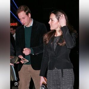 Whistles Black & Gray Silk Dress (ASO Kate & Pippa Middleton)
